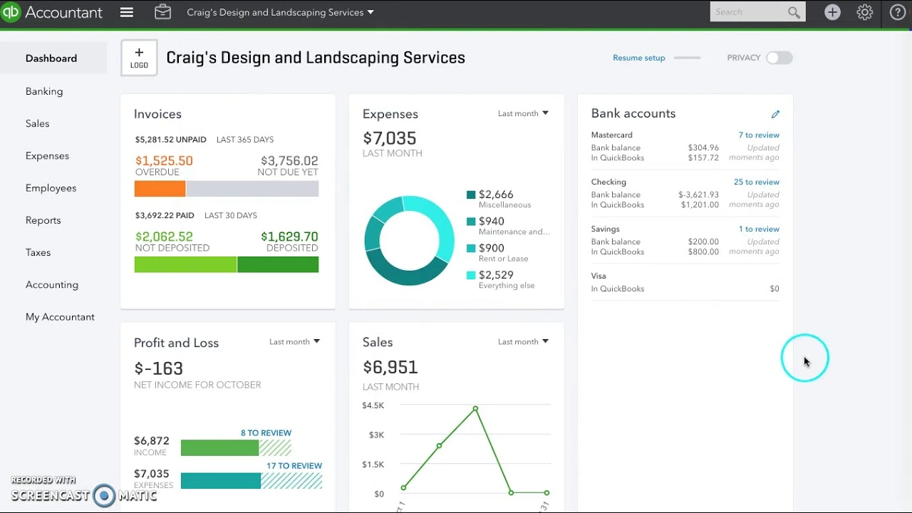 QuickBooks Setup